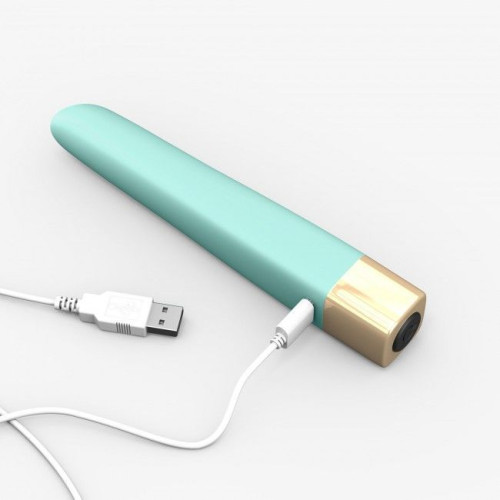 Мощный минивибратор Love To Love Delight Me Бирюзовый