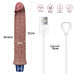 Вібратор LoveToy Real Softee Rechargeable Silicone Vibrating Dildo 9.5