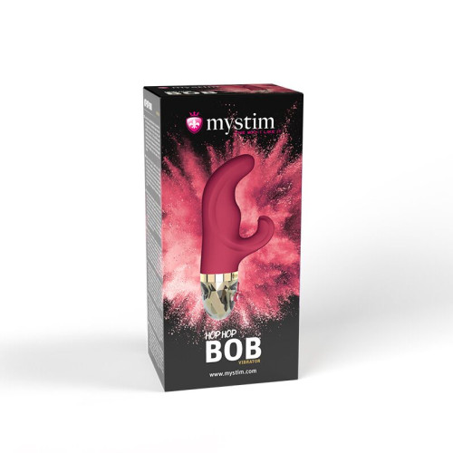 Вібратор-кролик Mystim Hop Hop Bob Fuchsia, потужний мотор, 8 режимів