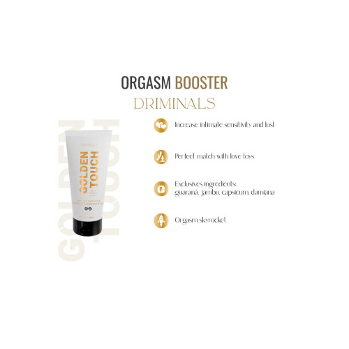 Возбуждающий гель для клитора Driminals Golden Touch Orgasm Booster, 30 мл, разогрев и покалывание