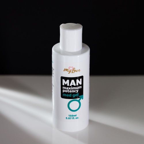 Інтимний гель-лубрикант для чоловіків MyLove Man Maximum Potency Med Gel, 150 мл