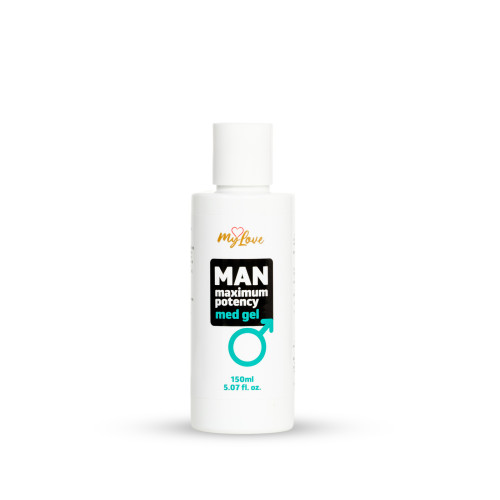 Інтимний гель-лубрикант для чоловіків MyLove Man Maximum Potency Med Gel, 150 мл