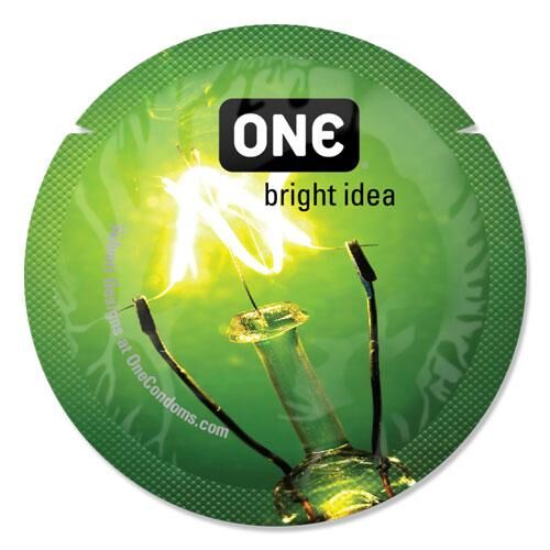 ONE Glowing Pleasures, 1 шт, світиться в темряві, зі змазкою