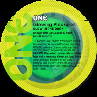 ONE Glowing Pleasures, 1 шт, світиться в темряві, зі змазкою