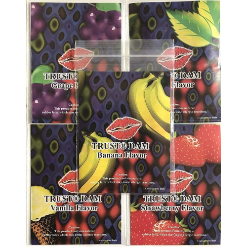 Набор латексных салфеток Latex Dental Dams Assorted 100 шт