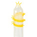 Recare Spike Condom Yellow (з вусиками та спіраллю шипів)