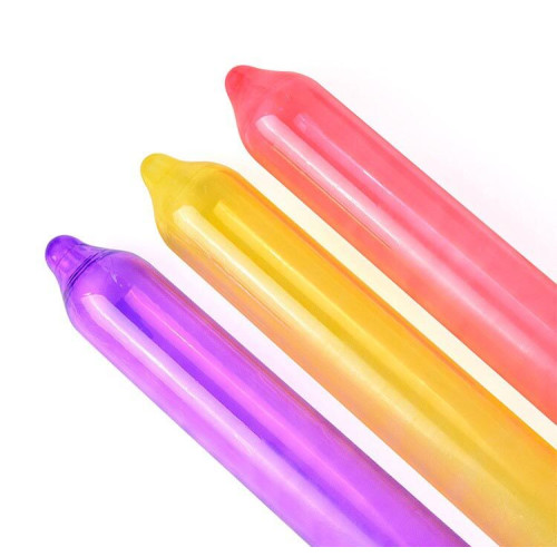 Holographic Recare Fruit Flavour Condoms 12 шт, аромати: м'ята, банан, полуниця