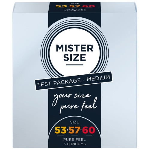 Набор Mister Size - pure feel - 53-57-60 (3 condoms), 3 размера, толщина 0,05 мм