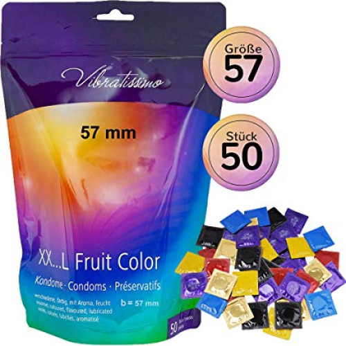 Vibratissimo XX... L Fruit Color, 57 мм, 50 шт