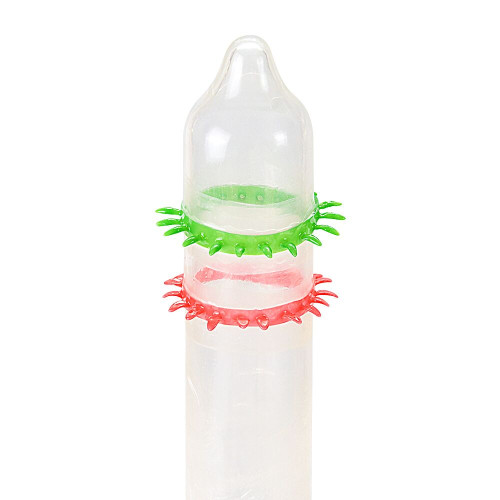 Recare Spike Condom Green (з рядами шипів)