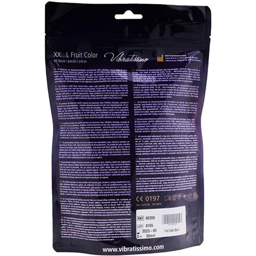 Vibratissimo XX... L Fruit Color, 55 мм, 50 шт