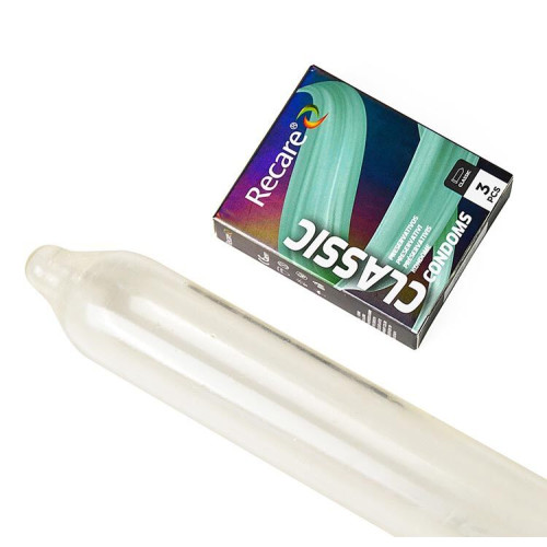 Holographic Recare Classic Condoms 3 шт, класичні