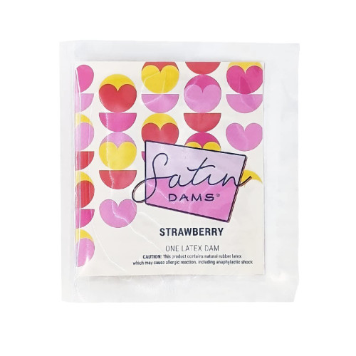 Латексная салфетка Satin Dams Strawberry 1 шт
