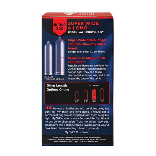 MyONE Super Wide & Long 10 шт, картонная коробка